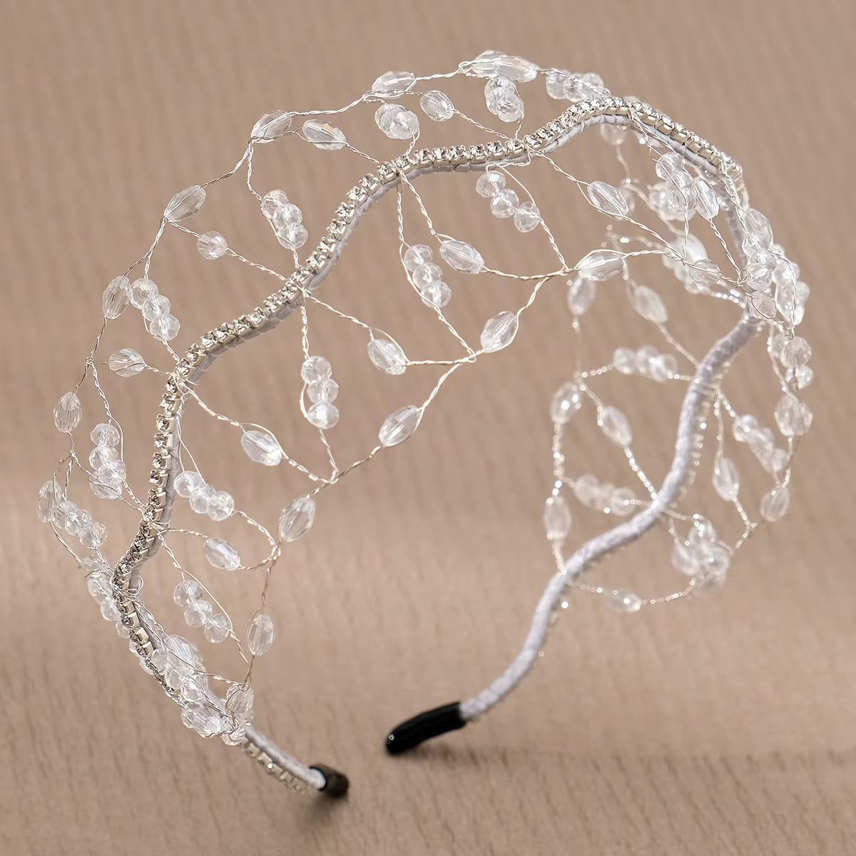Handmade Crystal Beaded Headband – Multi-Color Childrens and Womens Hair Accessories for Daily Wear