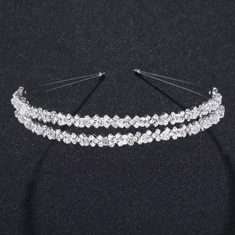 Crystal Rhinestone Wedding Tiara and Crown – Bridal, Pageant, and Prom Accessories for Women