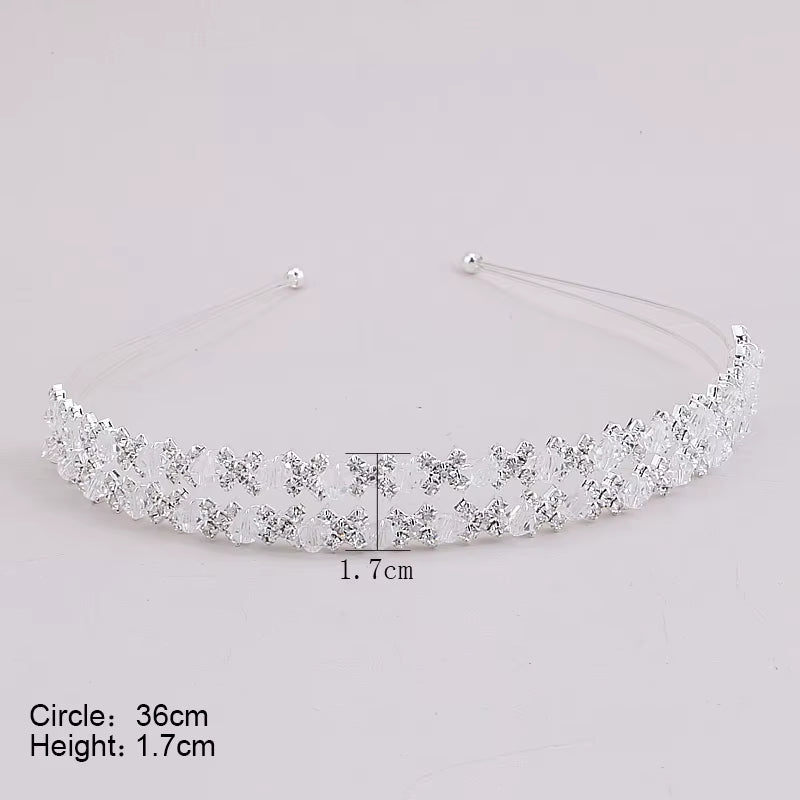 Crystal Rhinestone Wedding Tiara and Crown – Bridal, Pageant, and Prom Accessories for Women