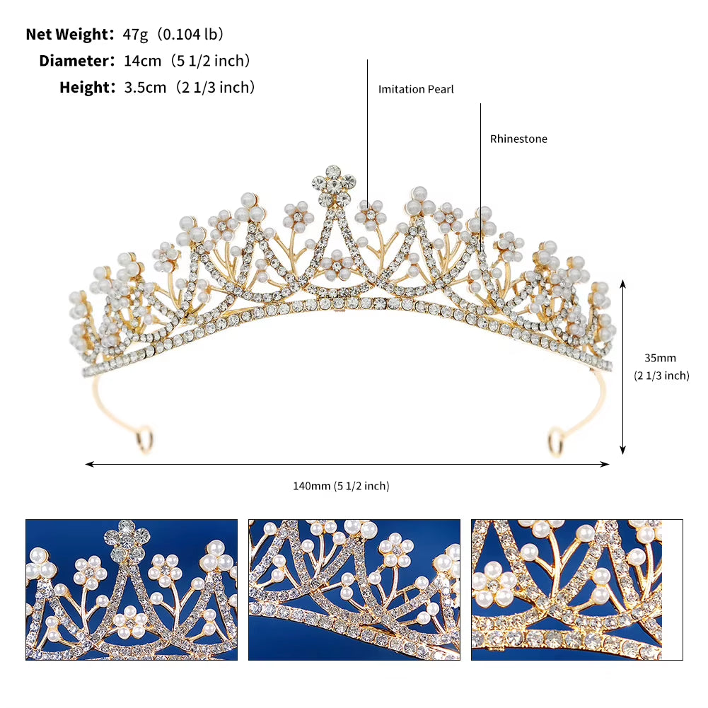 Elegant Sparkly Wedding Tiara For Brides