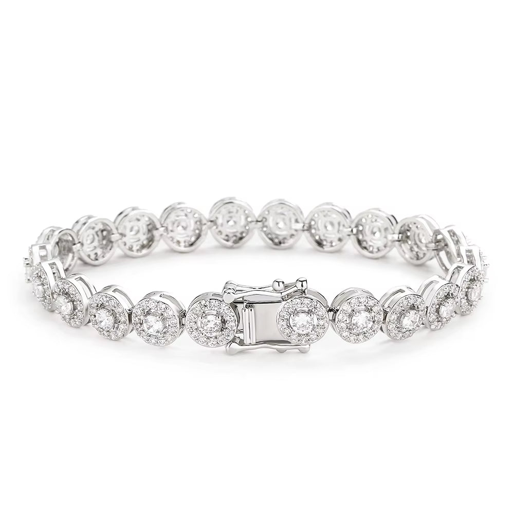 Vintage-Inspired AAA Zircon Bracelet - Light Luxury Full Inset for Women