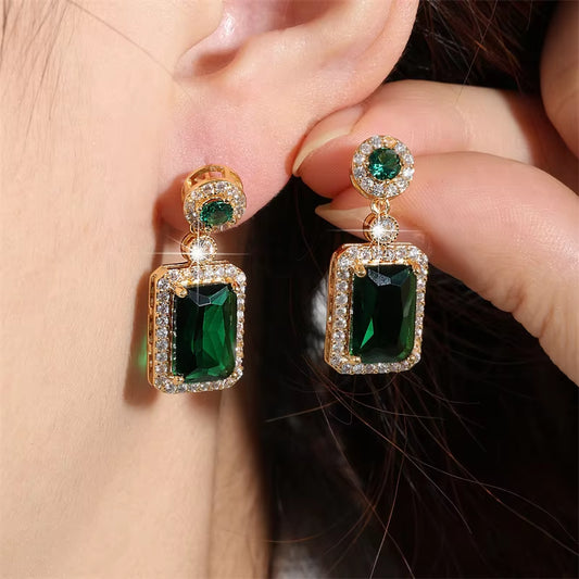 High-Grade Zircon Earrings - Light Luxury & Niche Personality Design