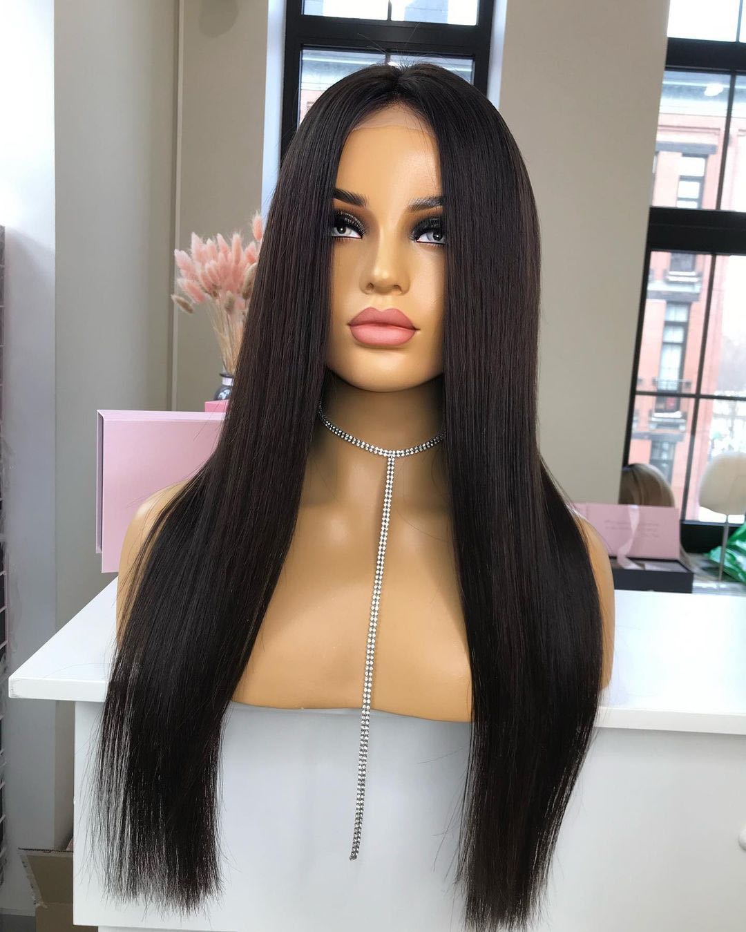 Black LACE FRONT Wigs, European Hair, High Density