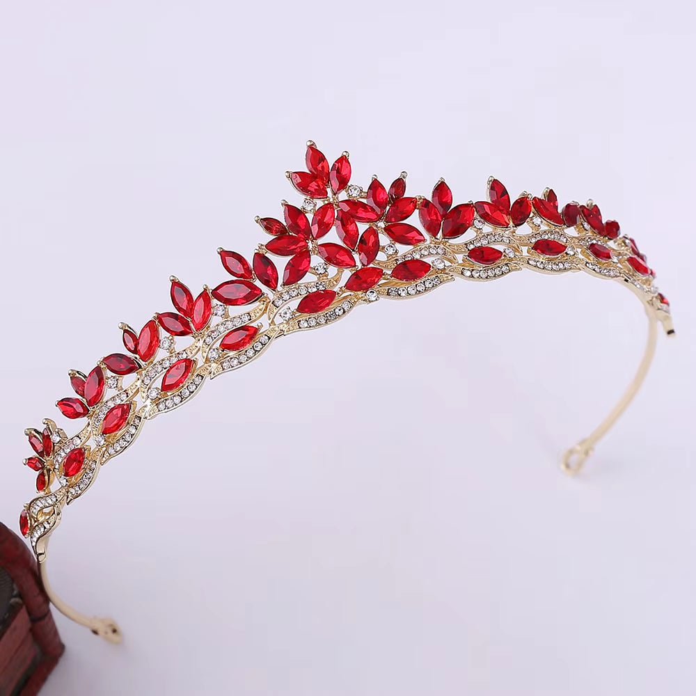 Wholesale Royal Small Crown Halloween Rhinestone Crystal Tiaras Crown for Queens Corona Hair Jewelry Diadema