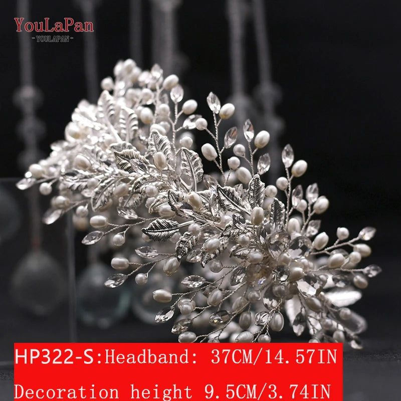 HP312 Bridal Headband Luxury Rhinestone Headwear Bride Tiaras Crowns Wedding Hair Accessories Jewelry Pageant Headdress