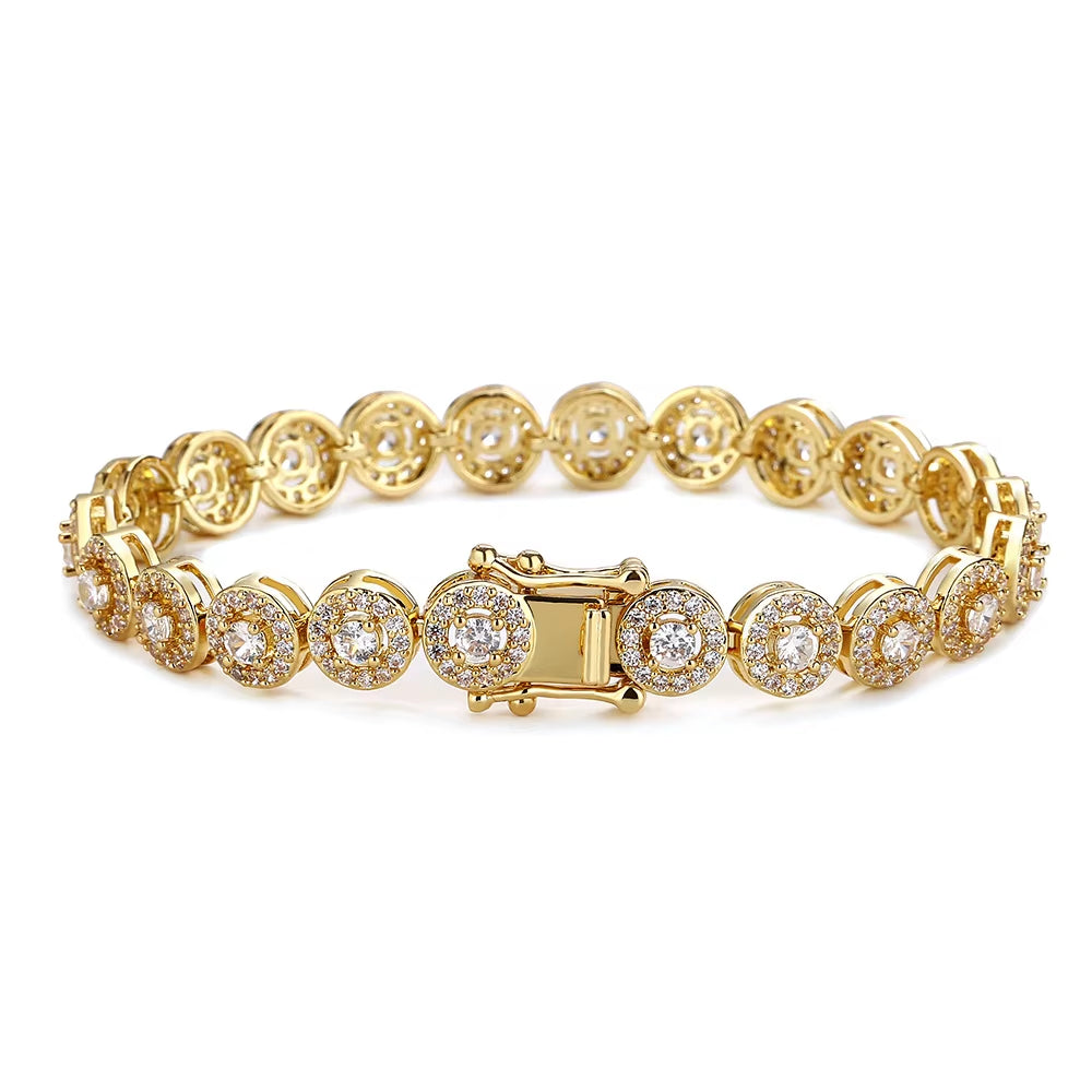 Vintage-Inspired AAA Zircon Bracelet - Light Luxury Full Inset for Women