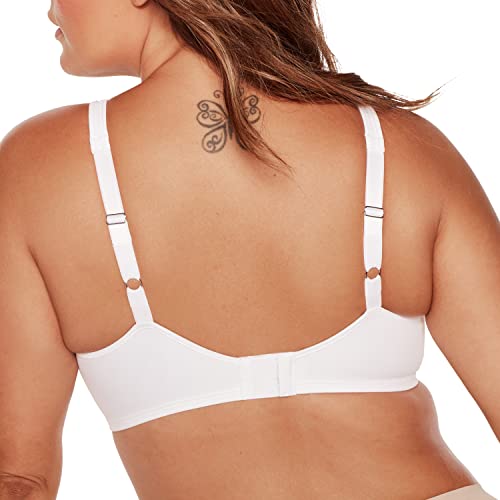 Bali womens Passion For Comfort Minimizer Underwire Bra, WHITE, 36D