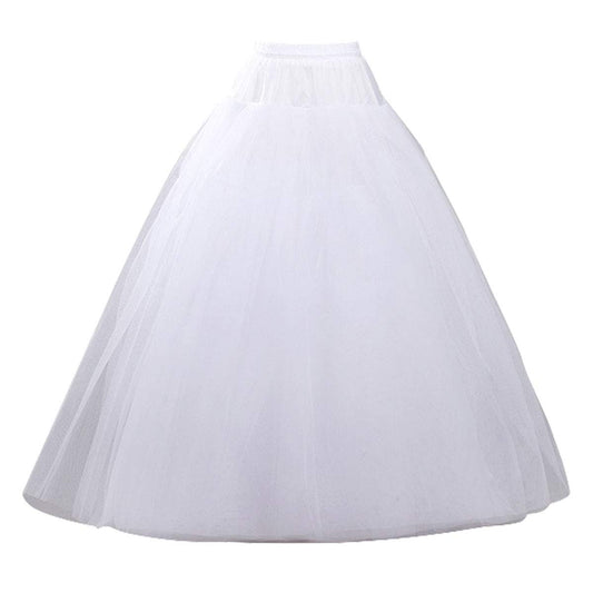 Petticoats for Women Hoopless Petticoat Crinoline Underskirt Skirt 4 Layers Floor Length Ball Gown Slips for Wedding Dress