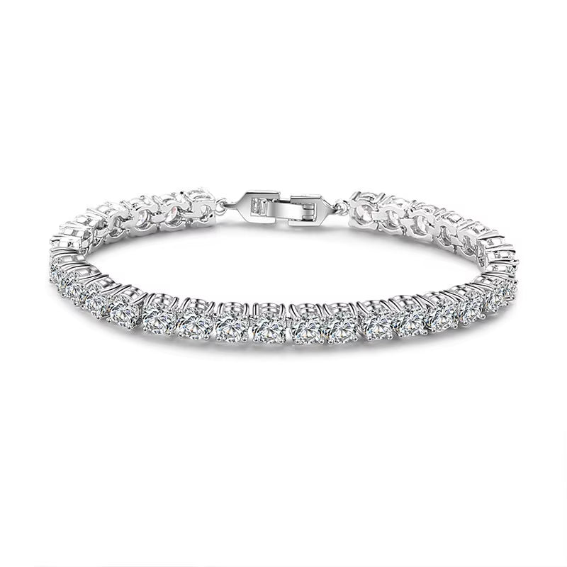 Dubai-Inspired Zircon Bracelet - Trendy Jewelry for Women and Girls