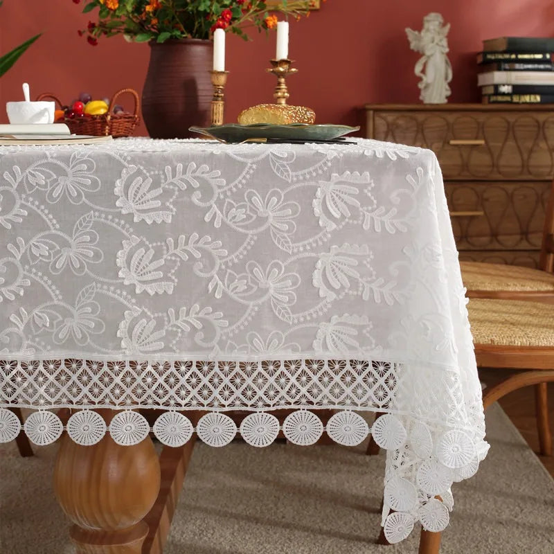 French Lace Tablecloth 