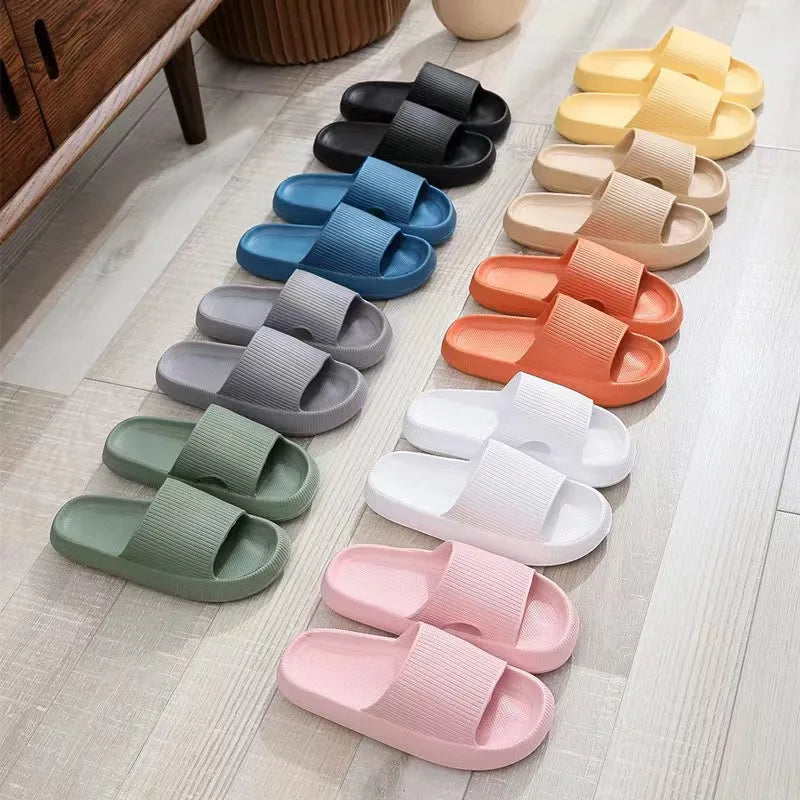 Thick Platform Casual and  Soft EVA Pillow Slides 