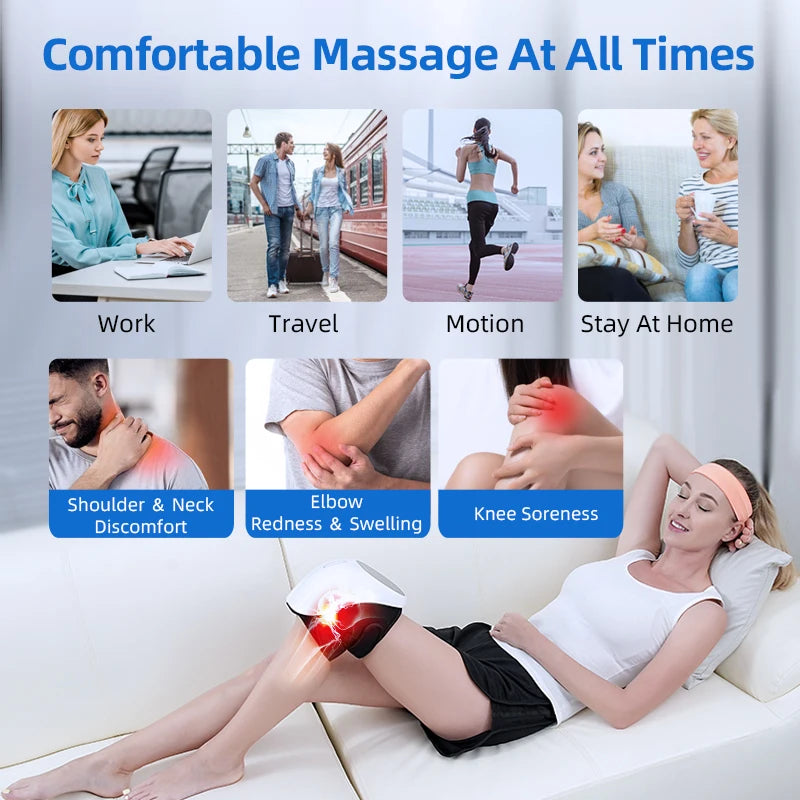 Rechargeable LCD Air Compression Knee Massager