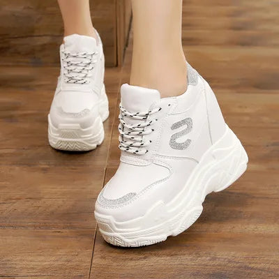 4" White Sneaker, Comfortable- Perfect for Bridal 