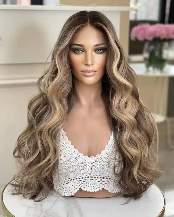 Blonde Wig, LACE TOP, High Density wig, European Hair