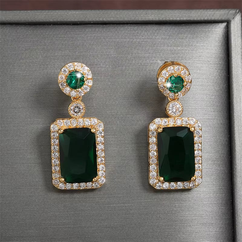 High-Grade Zircon Earrings - Light Luxury & Niche Personality Design